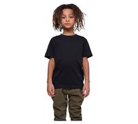 Build your Brand Boys Kids Basic Tee T-Shirt, Black, 110/116 cm