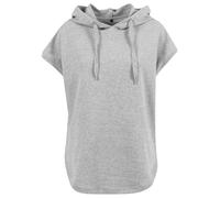 Build Your Brand Women's Ladies Sleeveless Hoody Hoodie, Grey (Heather Grey), XS UK