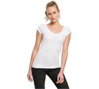 Build your Brand By035 Women's Back Cut Tee T-Shirt White