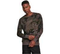 Build Your Brand Camo Crewneck Men's Pullover Printable Camouflage French Terry