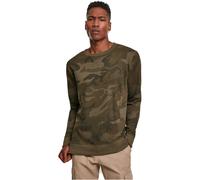 Build Your Brand Camo Crewneck Men's Pullover Printable Camouflage French Terry