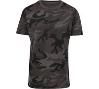 Build Your Brand Camo Round Neck Tee Men's T-Shirt Printable Camouflage Jersey