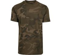 Build Your Brand Camo Round Neck Tee Men's T-Shirt Printable Camouflage Jersey
