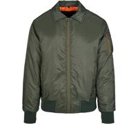 Build Your Brand Collar Bomber Jacket Men Jacket Printable Nylon