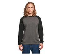 Build your Brand Men's T-Shirt, Charcoal/Black, XL
