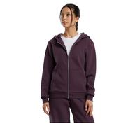 Build Your Brand Fluffy Full Zip Sweatshirt Purple L Woman