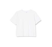 Build Your Brand Girl's By114-girls Cropped Jersey Tee T-Shirt, White, 146 cm/152 cm