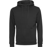Build Your Brand Heavy Hoodie Black Rebrand Print Embroidery Comfortable