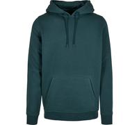 Build Your Brand Heavy Hoodie Bottle Green Rebranding Embroidery Casual