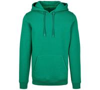 Build Your Brand Heavy Hoodie Forest Green Rebranding Embroidery Casual