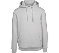 Build Your Brand Men's Heavy Hoody Hooded Sweatshirt, lightasphalt, S