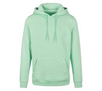 Build Your Brand Heavy Hoodie Neo Mint Rebranding Embroidery Casual