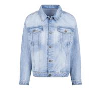 Build Your Brand Heavy ounce boxy denim jacket - Mens, 100% Cotton
