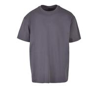 Build your Brand Men's BY102-Heavy Oversize Tee T-Shirt, Dark Grey, XS