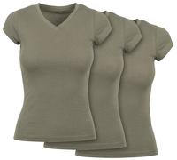 Build Your Brand Ladies Basic Tee 3-Pack Women's T-Shirt Printable Jersey Basic