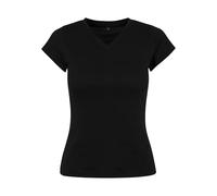 Build Your Brand Women's Ladies Basic Tee T-Shirt, Black, XS