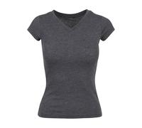Build Your Brand Ladies Basic Tee, Women’s T-Shirt, Charcoal, S - BY062-00091-0051