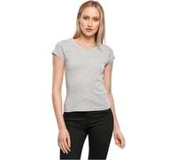 Build your Brand Ladies Basic Tee, Women’s T-Shirt, heather grey, S - BY062-00431-0051