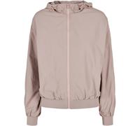 Build your Brand Ladies Crinkle Batwing Jacket between-Seasons Oversize New