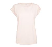 Build Your Brand Ladies Extended Shoulder Tee Basic Top T-Shirt Single Jersey Up