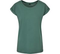 Build Your Brand Ladies Extended Shoulder Tee Basic Top T-Shirt Single Jersey Up