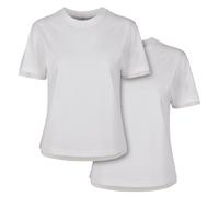 Build Your Brand Ladies Laces Tee 2-Pack T-Shirt Top Shirt Blank Basic Uni