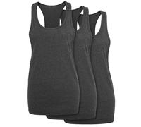 Build Your Brand Ladies Loose Tank 3-Pack Top Shirt Sport