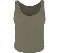 Build Your Brand Ladies Oversized Tank Top Women Sporty Printable Cotton