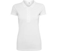 Build Your Brand Ladies Polo Shirt Cotton Piqué Ribbed Collar Button