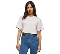 Build your Brand Women's Ladies Short Oversized Tee T-Shirt, Soft Lilac, XXL