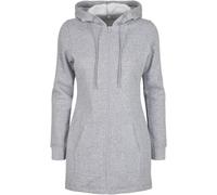 Build Your Brand Ladies Sweat Parka Women Fleece Jacket Printable Coat Hood