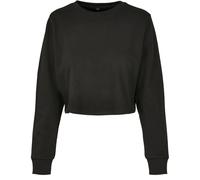 Build Your Brand Ladies Terry Cropped Crew Women's Sweater Crop Top Printable