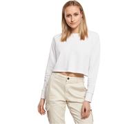 Build Your Brand Ladies Terry Cropped Crew Women's Sweater Crop Top Printable