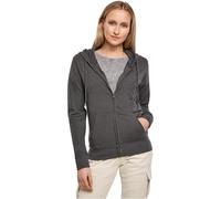 Build Your Brand Ladies Terry Zip Hoody, Women’s sweat jacket, charcoal, XL - BY069-00091-0054