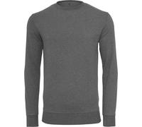 Build Your Brand Light Crew Sweatshirt Customizable Cotton Casual Unisex