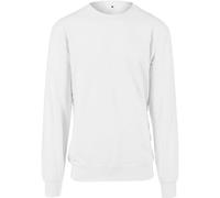Build Your Brand Light Crew Sweatshirt Customizable Cotton Casual Unisex