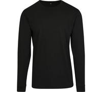 Build Your Brand Long Sleeve Cuff Rib Street Style Cotton Top