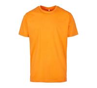 Build Your Brand Men's T-shirt Round Neck T Shirt, Paradise Orange, 4XL UK