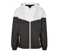 Build Your Brand Men's Windbreaker, black/white, XXXXXL