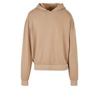 Build Your Brand Men's Acid Wash Oversized Hoodie in Light Beige | Size: 4XL Build Your Brand Light Beige 4XL