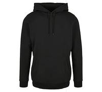 Build Your Brand Men's Basic Hoody Hooded Sweatshirt – Classic Regular Fit – Black 3XL