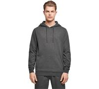 Build Your Brand Men's Basic Hoody Hooded Sweatshirt, Charcoal, XS