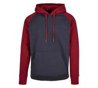Build Your Brand Men's Basic Raglan Hoody Hooded Sweatshirt