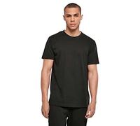 Build Your Brand Men's Basic Round Neck T-Shirt, Black, S