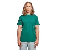 Build Your Brand Men's Basic Round Neck T-Shirt, Green, S
