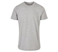 Build Your Brand Men's Basic Round Neck T-Shirt in Grey | Size: Large Build Your Brand Grey L