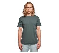 Build your Brand Men's Basic Round Neck T-Shirt, Bottlegreen, XL