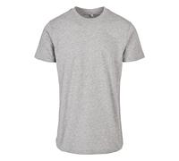 Build Your Brand Men's Basic Round Neck T-Shirt, Heather Grey, XXL