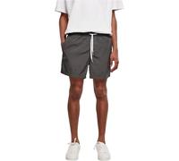 Build Your Brand Men's Basic Swim Shorts for Men with Drawstring Available in Many Trendy Colour Variations, Sizes S - 5XL, Darkshadow, L