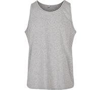Build Your Brand Men's Basic Tank T-Shirt, Heather Grey, M